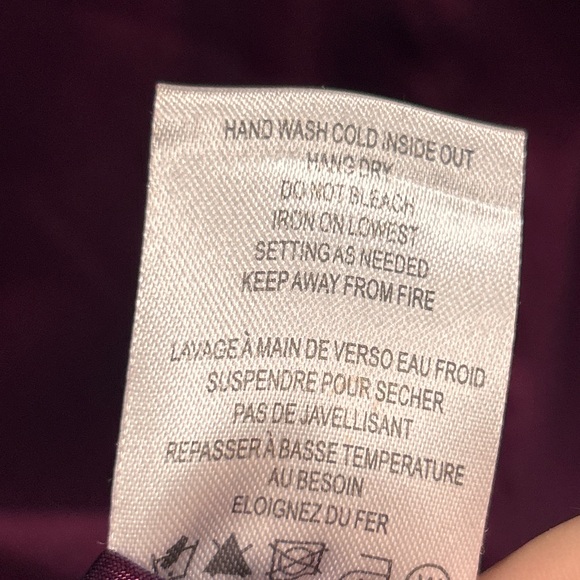 Samuel Dong Metallic Plum Ruffled Blouse - Picture 8 of 9